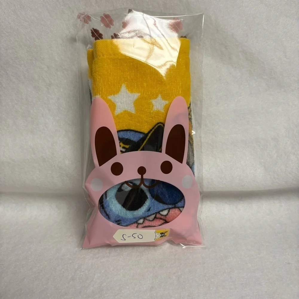 STITCH x HANSHIN TIGERS Yellow Small Hand Towel Disney Japan Baseball